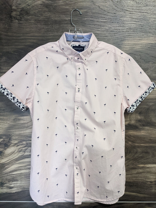 Short Sleeve Shirt "Denim & Flower"