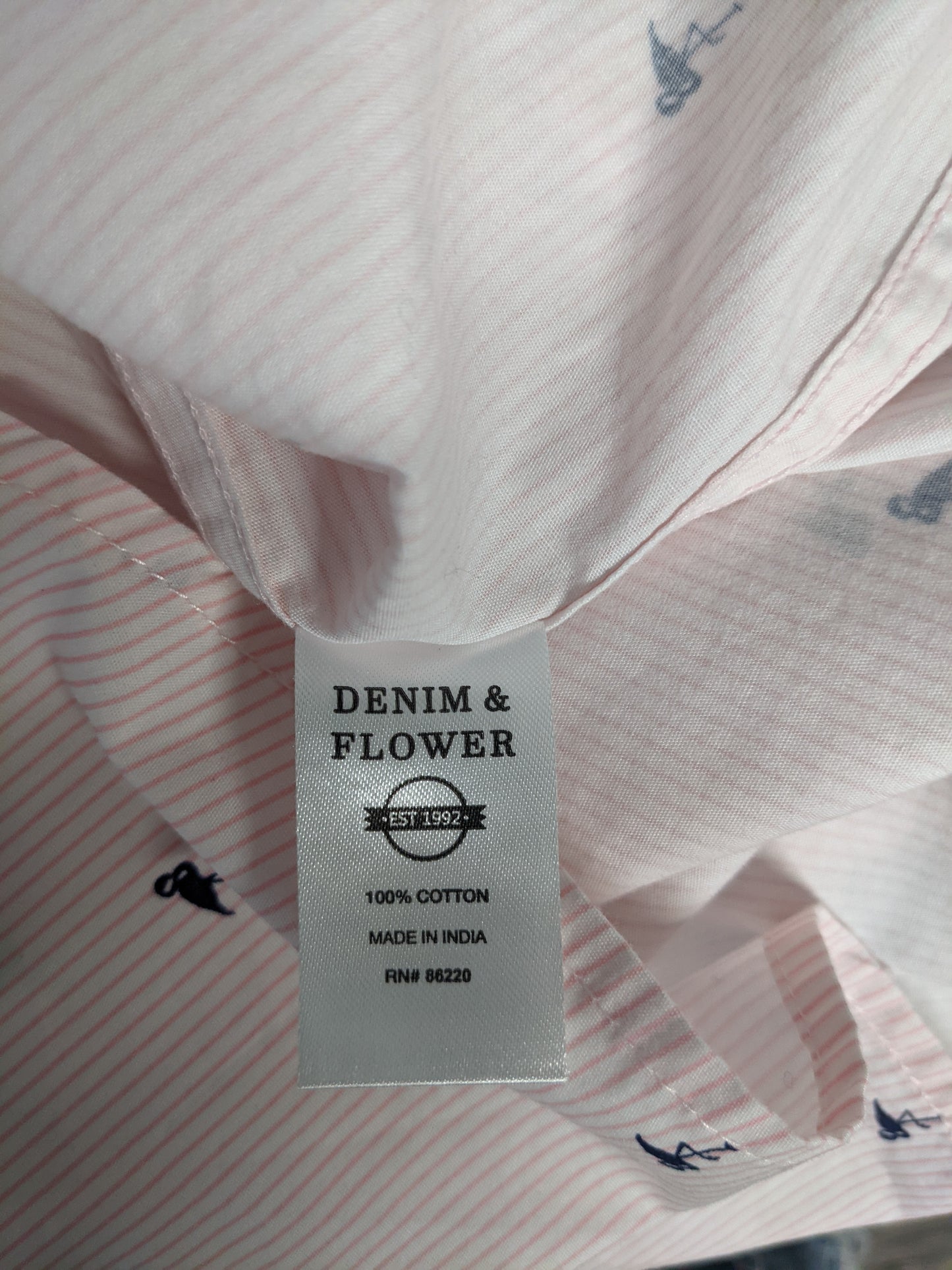 Short Sleeve Shirt "Denim & Flower"